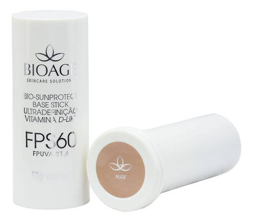 Base Stick Ultradefinição Fps60 Antienvelhecimento Bioage Tonalidade Nude