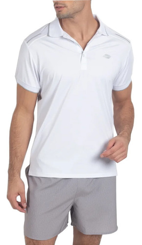 Chomba Deportiva Hombre Oxford Novak Blanca