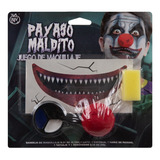 Kit De Maquillaje Evil Clown Payaso Disfraz Halloween Fiesta