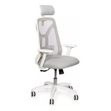 Silla De Oficina Indar Tokio Blanca Mesh Asyncro Diseño