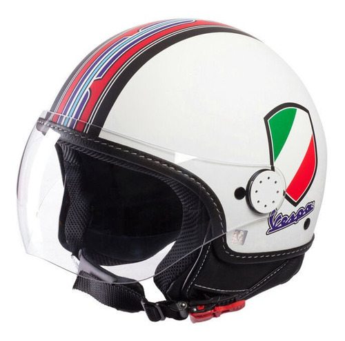 Casco Vespa V-stripes Blanco M