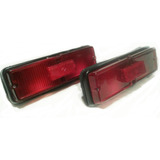 Juego De Faros Traseros Con Lentes Rojo Fiat 128 Iava X 2