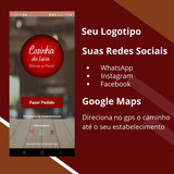 Site App Delivery Restaurante Distribuidor De Água Gás Açaí