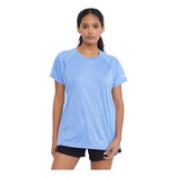 Polera Mujer Deportiva Poliéster R-neck Lila Corona