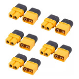 5 Pares Conector Para Batería Xt60 Lipo Macho Y Hembra