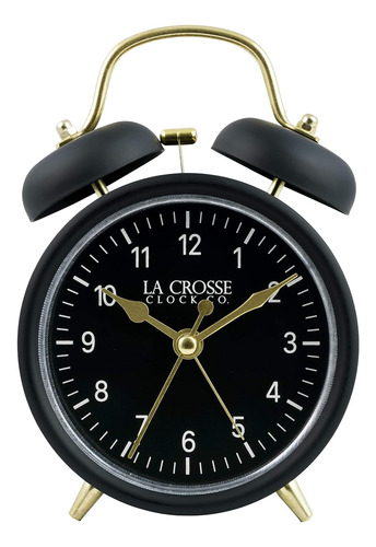 La Crosse 617-3314bg - Reloj Despertador De Cuarzo Con Doble