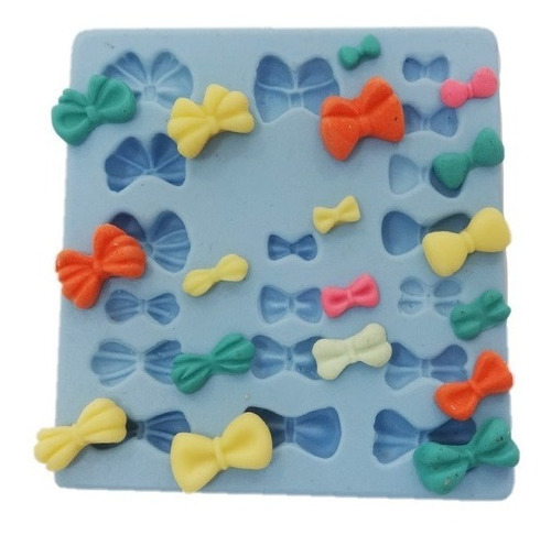 Molde De Silicone Laços Lacinhos Para Aplique Biscuit Fm-27