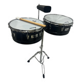 Timbal Promate Professional Timbale Black 14 -15  D131tbk
