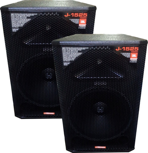 Combo 2 Bafle Jbl J1525a Activo Y Pasivo 15 1000w Con Cable