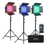 Gvm Rgb Kit De Luz De Vídeo Led, Iluminación De Fotografía R