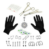 41pcs Piercing Cuerpo Joyería Kit De Nariz Tragus Vientre Le