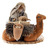 Figura Napolitana Hombre Cargando Camello Con Jarrones, 8 Cm