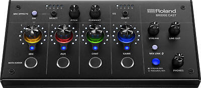Roland Bridge Cast Dual-bus Gaming Audio Mixer, Black Eea