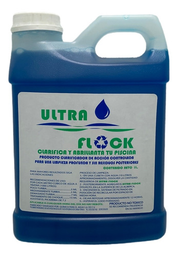 Clarificador Y Abrillantador Para Alberca Ultraflock 1lt