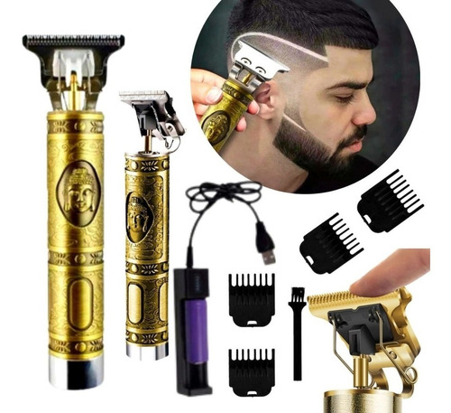 Máquina Barba E Cabelo ( Buda) Cor Dourado-escuro 110v/220v