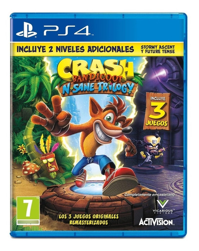 Crash Bandicoot: N. Sane Trilogy Ps4 Físico En Español