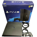 Ps4 Pro 1tb Playstation 4 Pro Cuh-7015b Jet Black 2 Controle