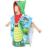 Roupa De Verão Praia Infantil Poncho Atoalhado Menino Menina