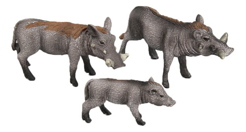 3 Unidades De Jabalí Animal Salvaje Model In Miniatura