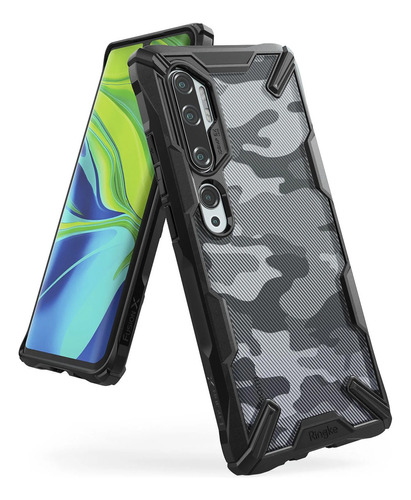 Estuche Ringke Fusion X Xiaomi Mi Note 10 Pro Camo 