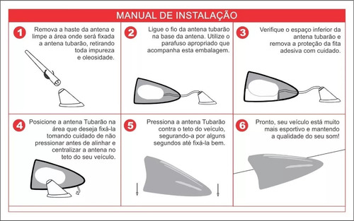 Antena Esportiva Shark Receptiva Celta Chevette Chevy Cobalt