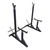 Rack Sentadillas Gym 170cm De Alto Con Porta Discos