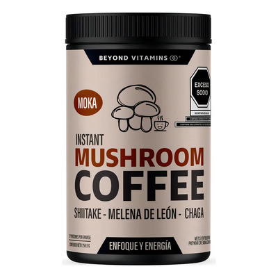 Cafe Soluble Con Hongos | Hongos Adaptógenos Melena De Leon, Chaga Y Shiitake | Mushroom Coffee Bajo En Calorías - Concentración | Cafeina Nootrópicos Hombre \u002F Mujer - Energía Natural (sabor Moka) | MercadoLibre