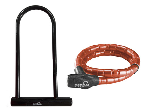 Kit Piton Seguridad Linga 1,50mts Roja +traba U Ty 302 Piton