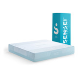 Colchón Queen Size Memory Foam Sensei Cool Gel. Envío Gratis Color Verde Claro