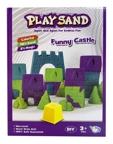 Arena Magica Play Sand Castillos Con Accesorios Full