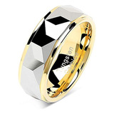 Anillo De Tungsteno 100s Joyas Para Hombre Y Mujer Alianza D