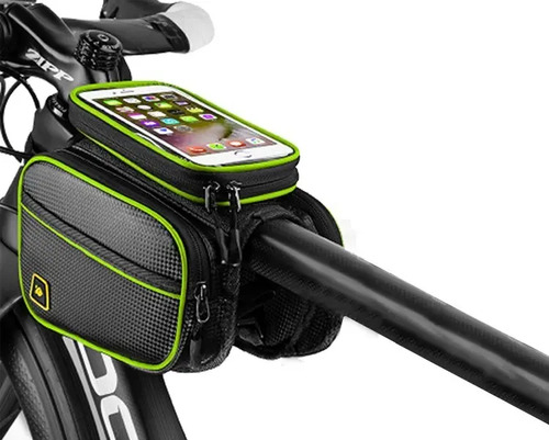 Mochila Alforjas Soporte Bicicleta Para Celular Contra Agua