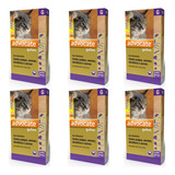 Kit 6 Combos Advocate Gatos 0,8ml 4 A 8kg - Total 18 Pipetas