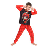 Pijama Algodón Spiderman Caffarena Talla 8 Color Rojo 30847