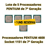 Lote 5 Processador G4600 7° Ger Socket 1151 Video Integrado