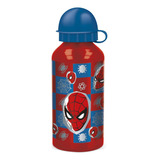 Botella Pico Retractil Aluminio Spiderman Stor Color Rojo