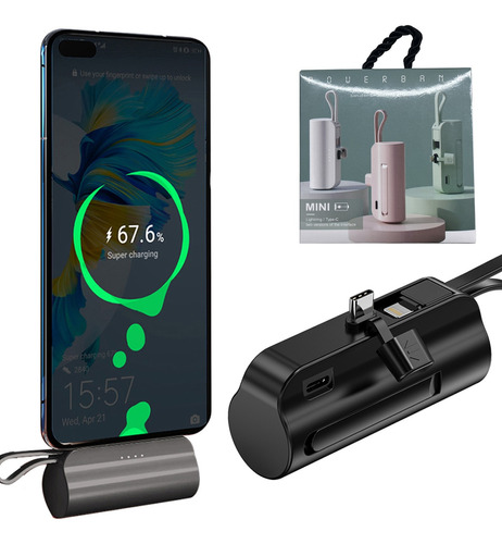 Cargador Inalámbrico Rápido Power Bank Para iPhone Samsung