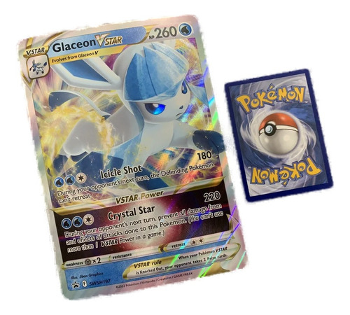 Glaceon Vstar Jumbo Swsh197 Black Star Promo Pokemon 2022