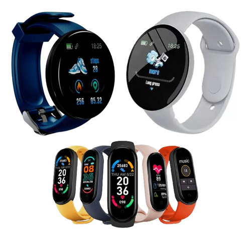 Smartwatch D18 Colores X2 + Smartwatch Band Súper Combo!