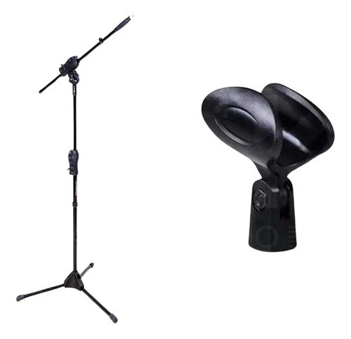 Pedestal Para Microfone Ibox Smmax + Cachimbo Suporte