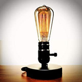 Lámpara De Escritorio Edison, Lámpara De Mesa Vintage, E Alm