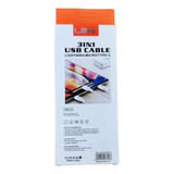 Cable Usb 3 En 1 Lbn (micro, Tipo C Y iPhone)lbc3in1