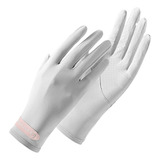 Guantes Proteccion Solar Para Mujer, Seda/ Táctil/ Anti-uv