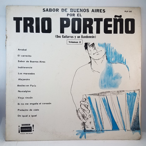 Trio Porteño Vol 2 - Tango - Bandoneon Y Guitarras Vinilo