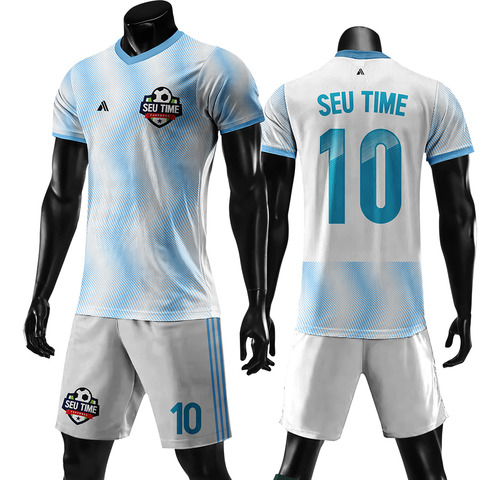 Jogo De Camisa Short, Fardamento Uniforme Futebol Kit 18pc
