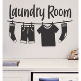 Vinilos Decorativos Laundry Room Chico 86 Lavarropa Lavadero