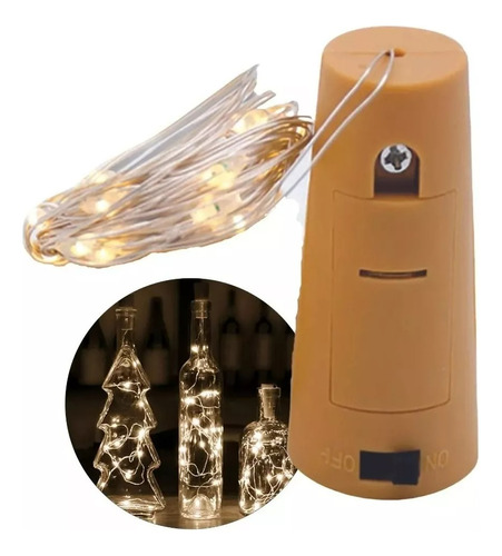 Pack X 20 Luz Alambre Corcho Botella 30 Led 3mts Souvenirs