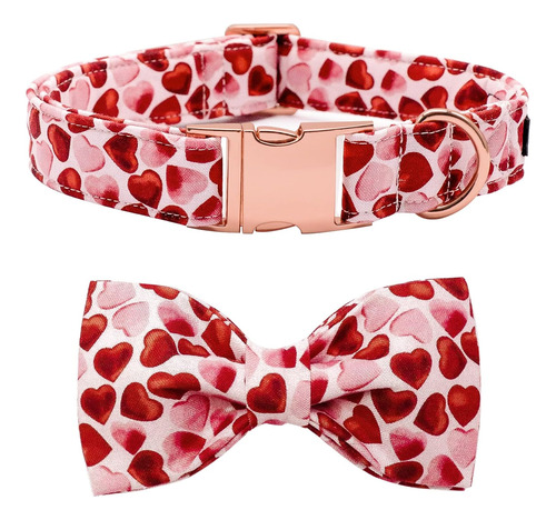 Maca Bates Collar Para Perro De San Valentín Con Corbata, Co