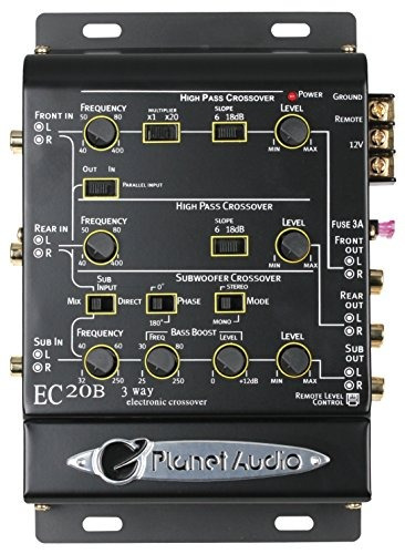 Crossover Electrónico Planet Audio Ec20b 3 Vías Con