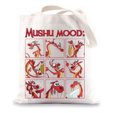 Bwwktop Mushu Dragon Tote Bag Mu Lan Mushu Fans Regalos Mush
